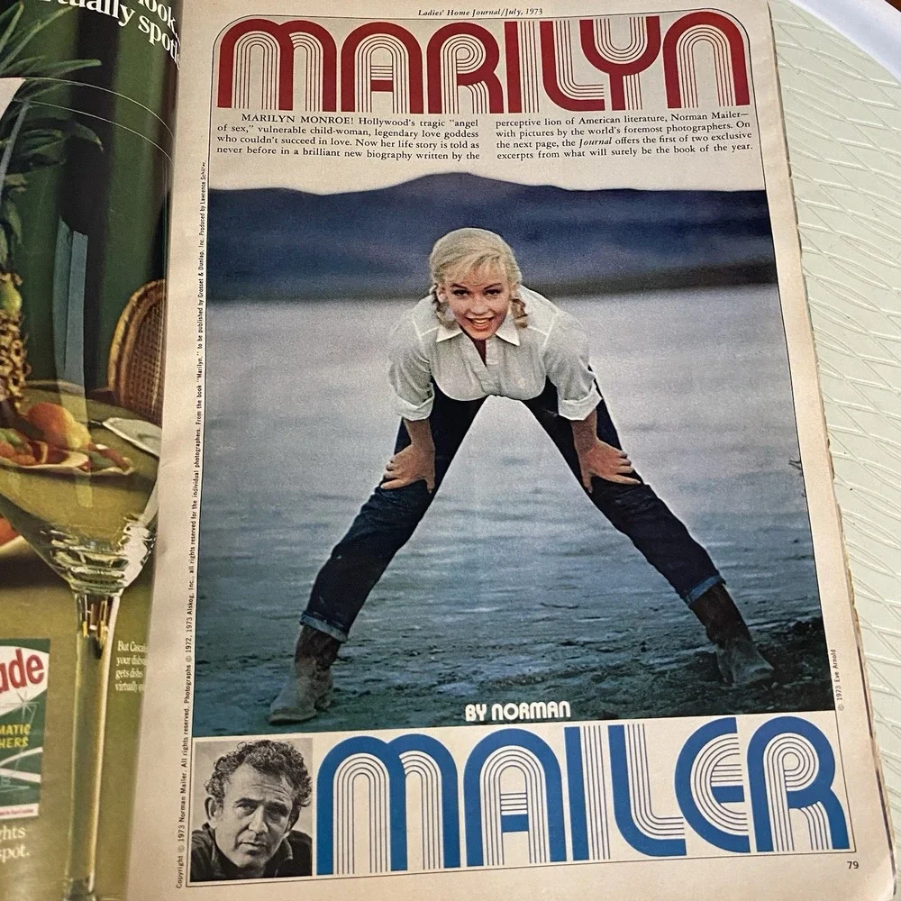 Ladies Home Journal Magazine July 1973 Marilyn Monroe‎ by Norman Mailer Vintage